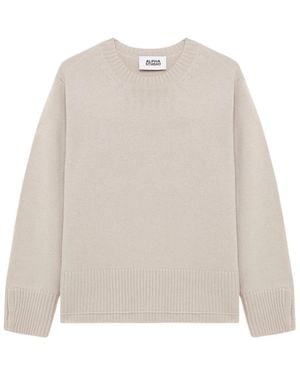 Alpha Studio Round-Neck Knitwear - Blanco