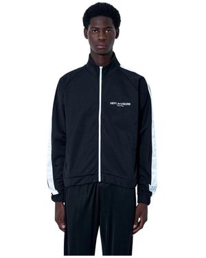 GALLERY DEPT. Jassen ,Zwart ,Polyester Track Jacket Met Logo Detail - Blauw