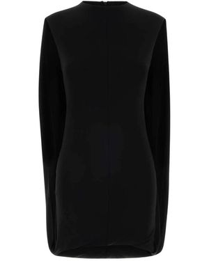 Alexander Wang Kleedjes ,Zwart ,Stretch Viscose Back Drape Mini Jurk