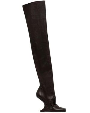 Rick Owens Cantilever 11 Over-Knee Laarzen - Zwart