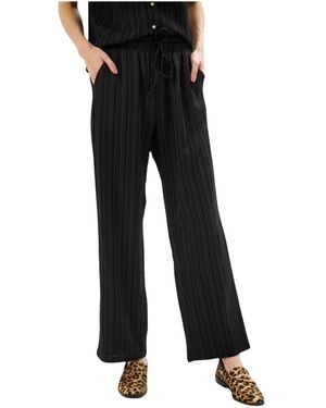 iN FRONT Wide Trousers - Nero