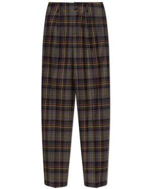 Etro Wollfaltenhose - Schwarz