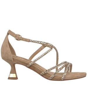Alma En Pena. High Heel Sandals - Metallic