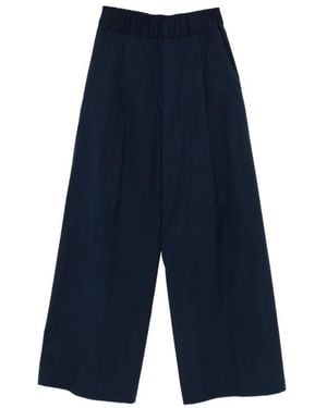 Semicouture Wide Trousers - Blue