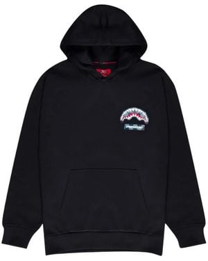 Sprayground Checkered Shark Hoodie - Blau