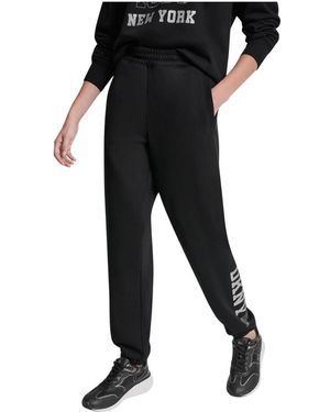 DKNY 1989 Rhinestud Logo Jogger - Zwart