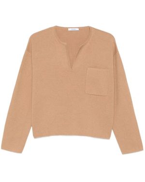 Max Mara V-Neck Knitwear - Neutro