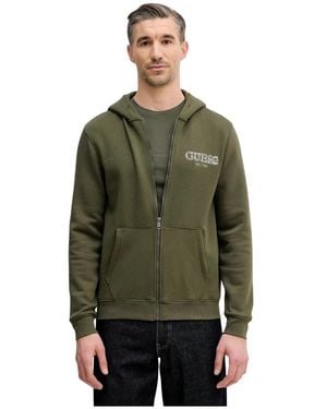 Guess Zip Basic Sweatshirt - Groen