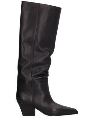 Paris Texas Cowboy & Biker Boots - Black