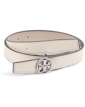 Tory Burch Miller Reversible Riem - Wit