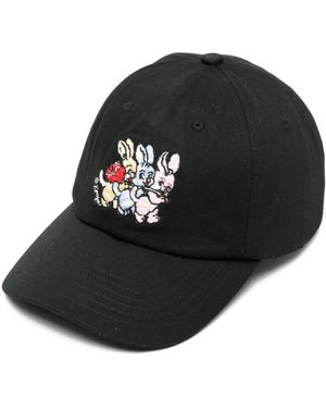 KENZO Accessoires ,Zwart ,Katoen Geborduurde Cap