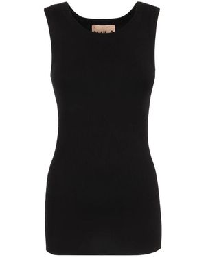 Plan C Sleeveless Tops - Nero