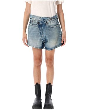R13 Denim Shorts - Blue