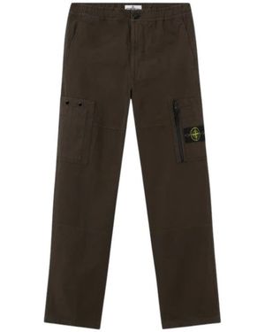 Stone Island Rechte Broeken - Grijs