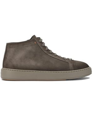 Santoni Lace-Up Boots - Grey