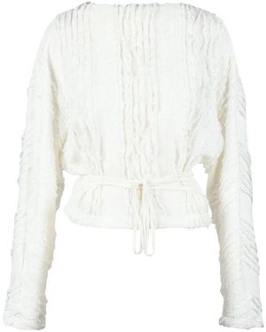 WEILI ZHENG Round-Neck Knitwear - Blanc