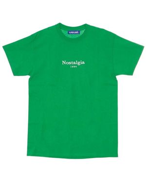USUAL Retro Grün/Weiß Herren T-Shirt