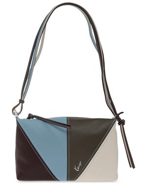 KENZO Leren Tas Met Logo - Zwart
