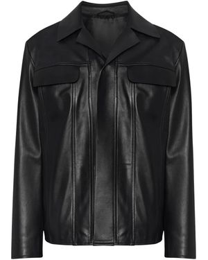 Lardini Leather Jackets - Black