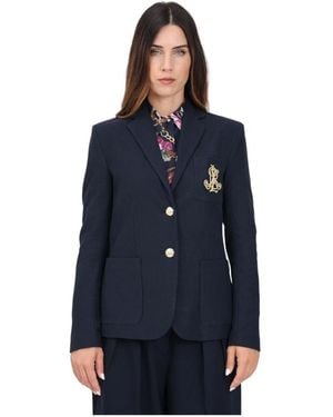 Ralph Lauren Blauwe Damesjas Elegante Pasvorm