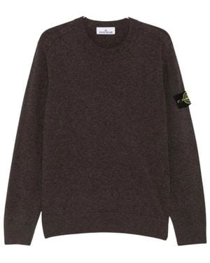 Stone Island Pullover Mit Rundhalsausschnitt - Braun