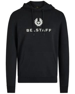 Belstaff Signature hoodie mit kängurutasche - Schwarz