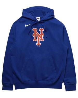 Nike Fitness ,Blauw ,Katoen Club Logo Hoodie