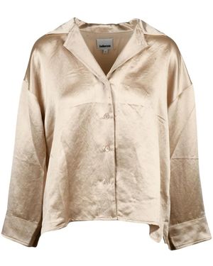 Bellerose Satijnen Blouse - Naturel