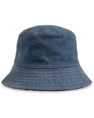 Burberry Accessoires ,Blauw ,Denim Denim Bucket Hat
