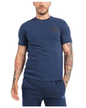 EA7 Blau Kurzarm T-Shirt 6Rpt72Pj8Sz1554
