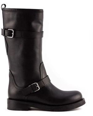 Julie Dee High Boots - Black