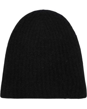 Roberto Collina Schwarze Strickmütze Hat