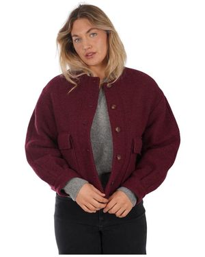 Des Petits Hauts Truien & Vesten ,Rood ,Wol Short Jacket