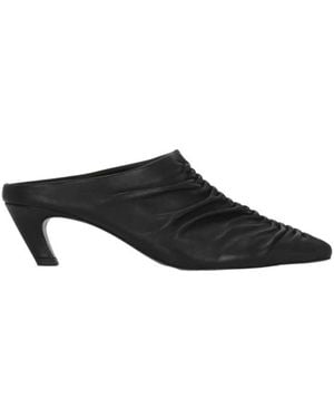 Ash Leather Sabot - Schwarz