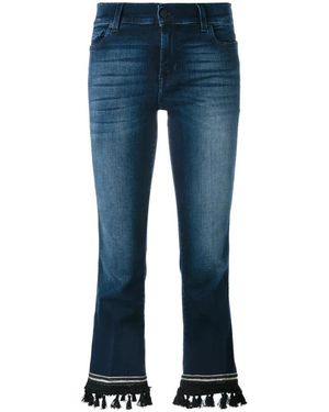 7 For All Mankind Bootcut Cropped Jeans - Blauw