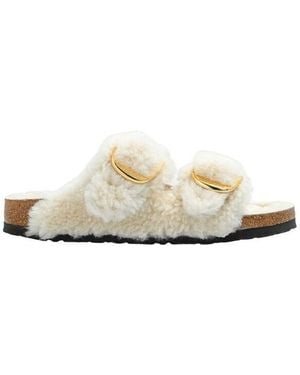 Birkenstock Sliders - White