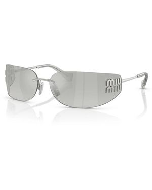 Miu Miu Accessoires ,Grijs ,Mu A51S Zonnebril