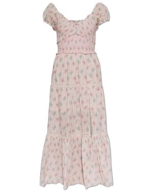 LoveShackFancy Amandla Katoenen Maxjurk - Roze