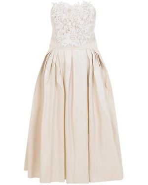 Elisabetta Franchi Midi Dresses - Natural