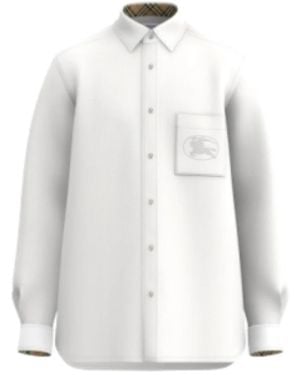 Burberry Weiße Stilvolle Hemden
