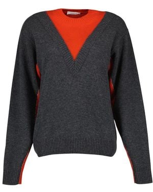 Rabanne Round-Neck Knitwear - Gris