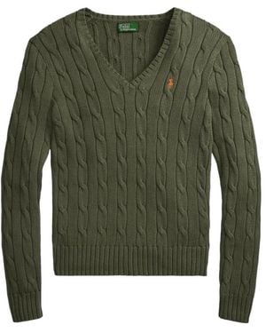 Ralph Lauren V-Neck Knitwear - Vert