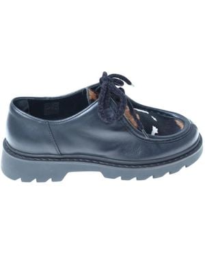 Maze Laced Shoes - Blu