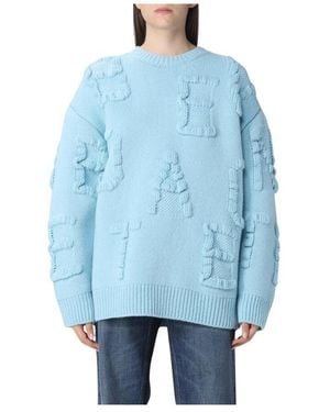 Bottega Veneta Round-Neck Knitwear - Bleu