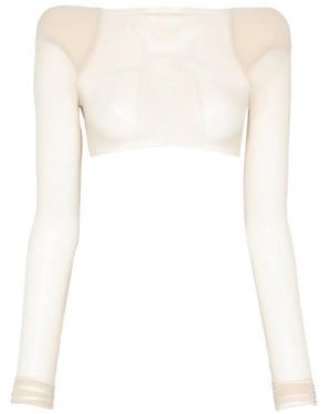 Rick Owens Long Sleeve Tops - Bianco