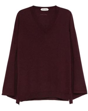 Alberta Ferretti V-Neck Knitwear - Violet