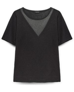 FIORELLA RUBINO Round-Neck Knitwear - Nero