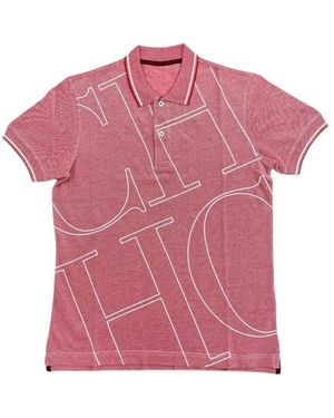 Carolina Herrera Rotes polo-shirt weiße buchstaben - Pink