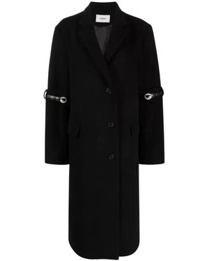 Coperni Schwarzer Wollmantel