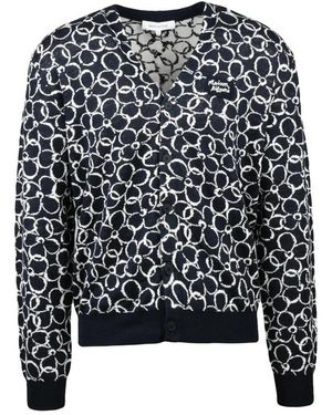 Maison Kitsuné Cardigan Met Knopen - Zwart